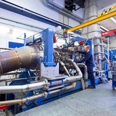 **TP400-D6-Serientriebwerke:** Die Endmontage erfolgt bei der MTU in München und der Serienabnahmetest bei der MTU Maintenance Berlin-Brandenburg.