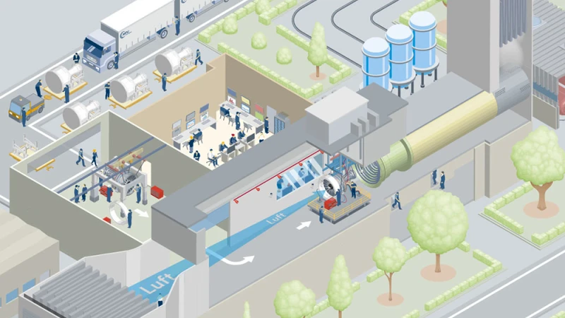 A look inside an engine test cell
