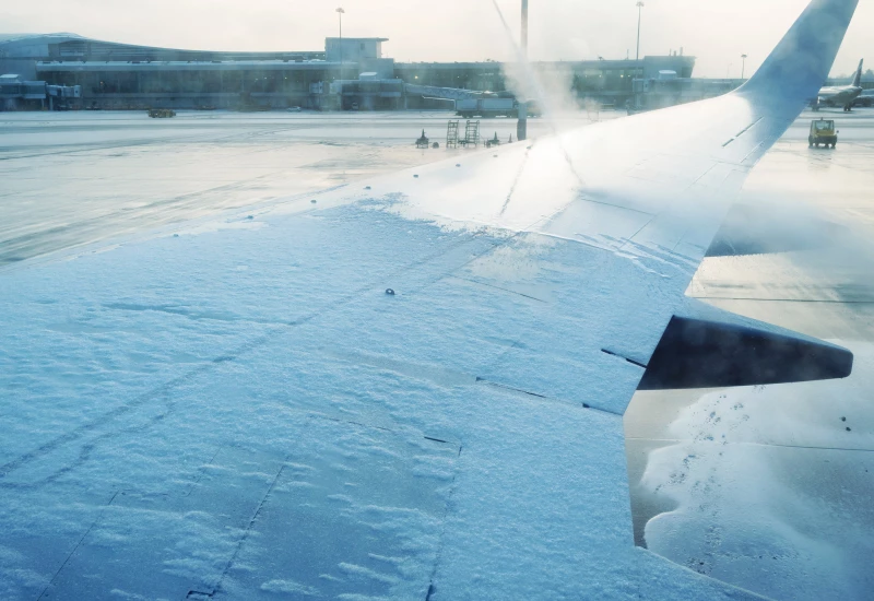 Deicing aircraft: Combatting frost with showers and lasers