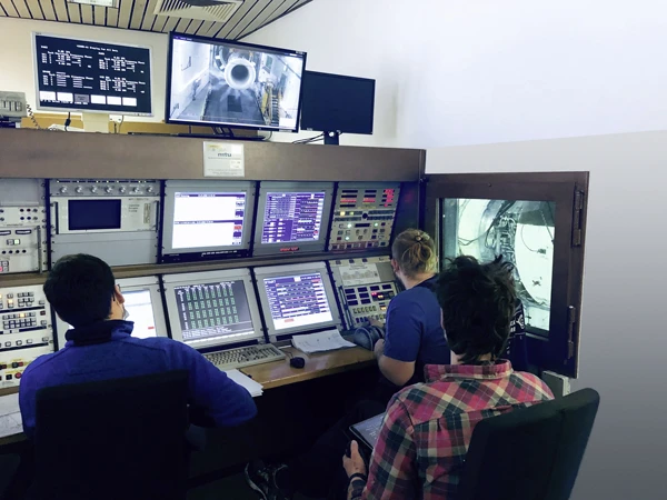 View from the control room:
