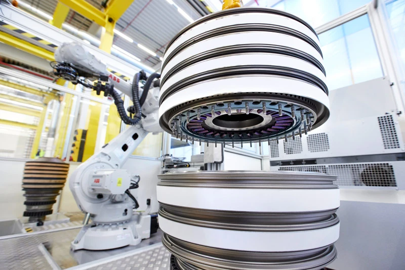 Setup on the clamping station: